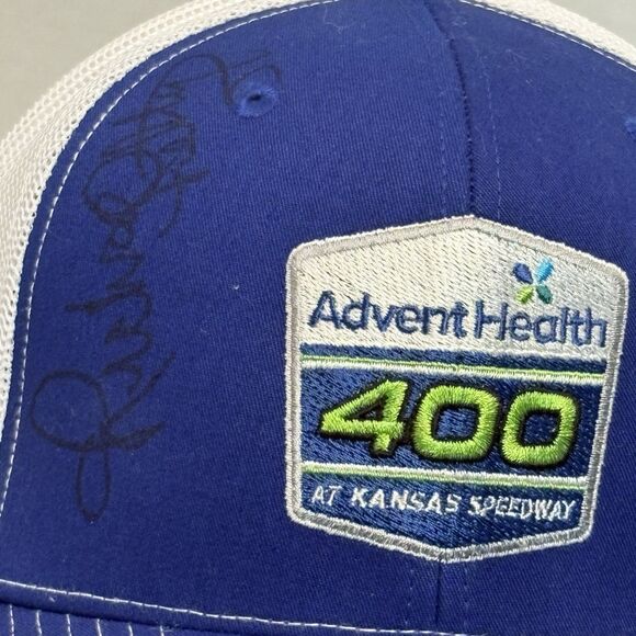 Advent Health 400 Kansas Speedway Hat Autographed By Richard Petty - Picture 3 of 10